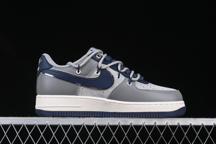 Nike Air Force 1 '07 Low Lightning Collaboration Cement Grey Drawstring Casual Sneakers - SJ1198-111