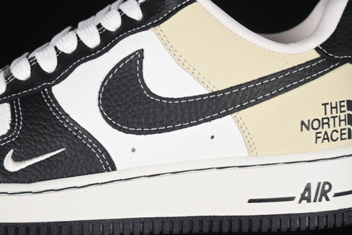 Nike Air Force 1 '07 Low The North Face Collaboration - Black Leather Low-Top Casual Sneakers - CH6336-513