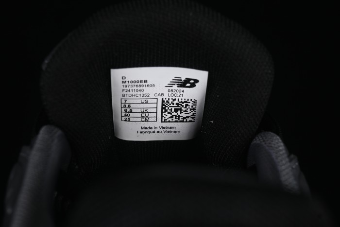 New Balance 1000 Series Retro Dad Style Low-Top Casual Running Shoes - M1000EB