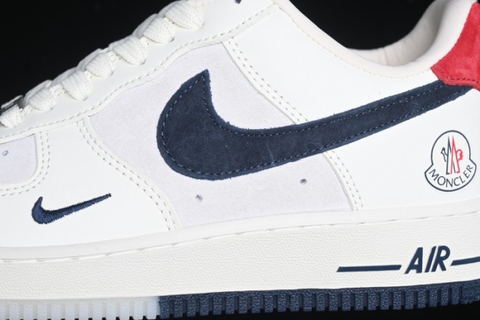 Nike Air Force 1 '07 Low Moncler Collaboration - Light Blue & Pigment Dyed Two-Tone Low-Top Casual Sneakers - CH6336-512