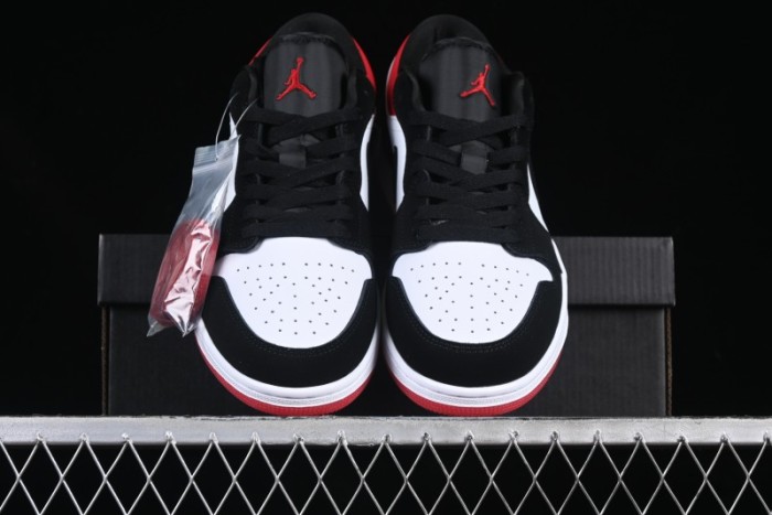 Nike Air Jordan 1 Low  White Black Gym Red  Retro Casual Sneakers - IB8971-106