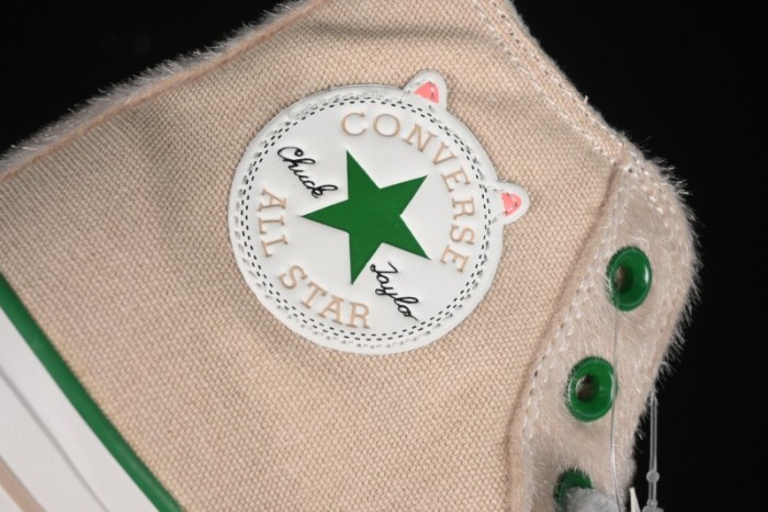 Converse Zoo Happy Pets Series High-Top Casual Sneakers with Plush Lining for Autumn Winter - A12768C