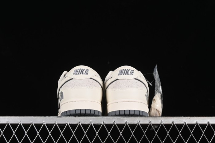 Nike SB Dunk Low The North Face Collaboration - Cement Grey Pig Anniversary High-End Custom Low-Top Casual Skate Shoes - XX2025-326