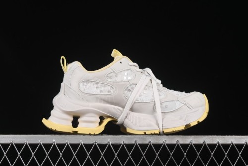 GG-CC Star Same Style Lace-up Hollow Out Dad Shoes with 5cm Height Increasing Sole - G25U9988