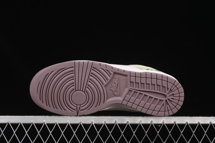 Nike Dunk Low Mushroom Floral-Themed Low-Top Casual Skate Shoes - IB8876-661