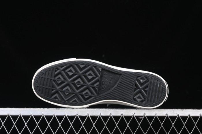 Converse x Brain Dead High Top Casual Sneakers with Mismatched Camouflage Design - A12219C