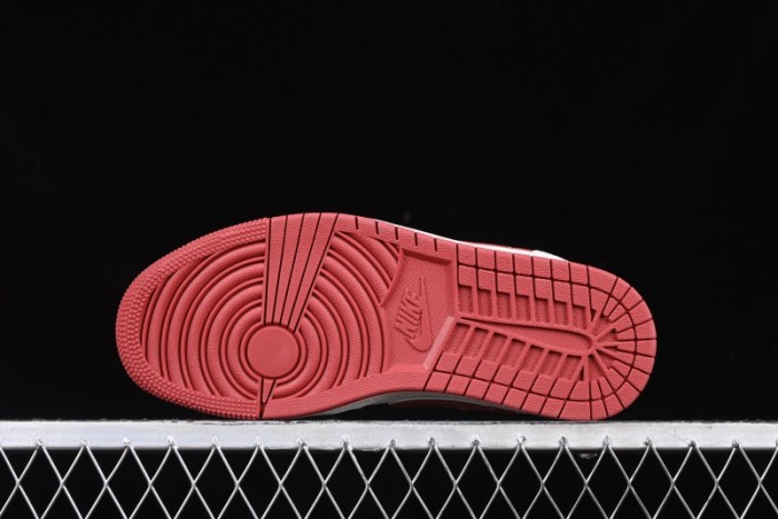 Nike Air Jordan 1 Low Retro Basketball Shoes Snake Year Limited Edition with Red Swoosh - XX3318-513