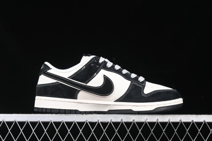 Nike SB Dunk Low Stussy x Gucci Triple Collaboration - Irregular Black Swoosh Anniversary Custom Low-Top Casual Sneakers - FC1688-196