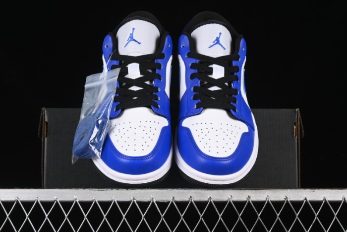 Nike Air Jordan 1 Low Retro Basketball Shoes White Blue - 553558-124