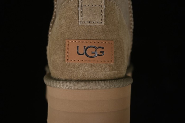 UGG Classic Ultra Mini Platform 3CM Wool Short Boots with TREADLITE Technology - 1135092