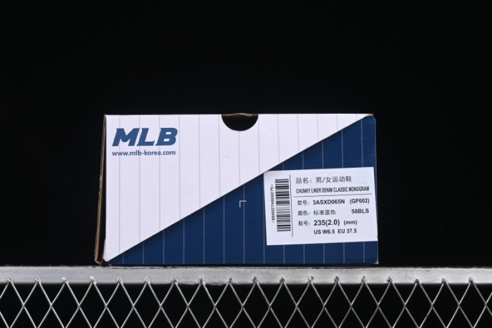 New York Yankees Chunky Liner Mid Denim Monogram Platform Sandals - 3ASXD065N50BLS