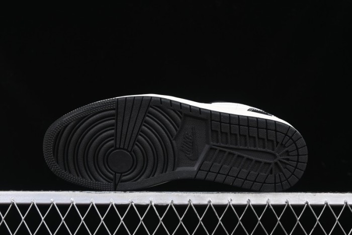 Nike Air Jordan 1 Low AJ1 Stussy White Black Leather Retro Basketball Shoes - XX3318-507