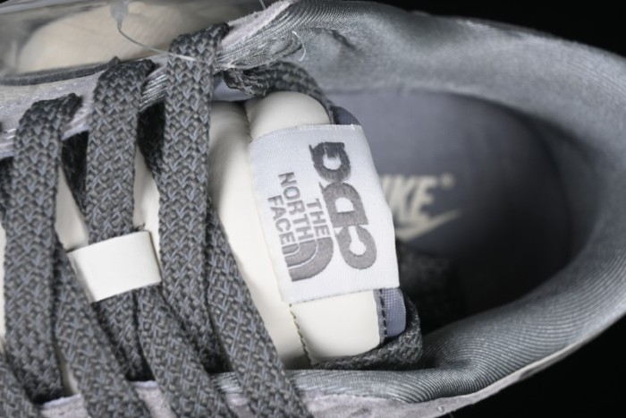 Nike SB Dunk Low The North Face Collaboration Double Swoosh Grey Pigskin Anniversary Edition Custom Low-Top Casual Skate Shoes - XX3168-009