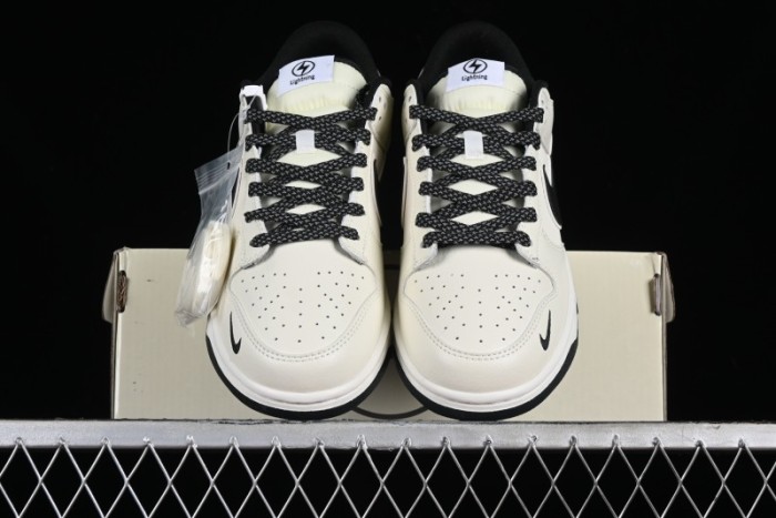 Nike SB Dunk Low Lightning Collaboration Off-White Black Starry Sky Anniversary High-End Custom Low-Top Casual Skate Shoes - XD1688-015 1