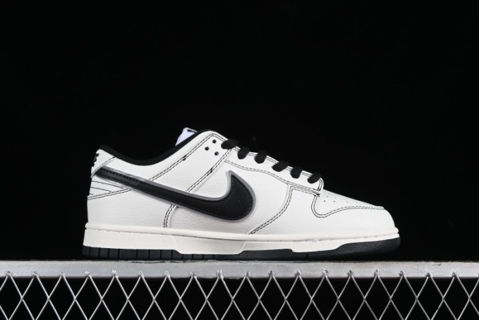 Nike Supreme x SB Dunk Low Casual Skate Shoes in Black and Beige - RM2308-237 1