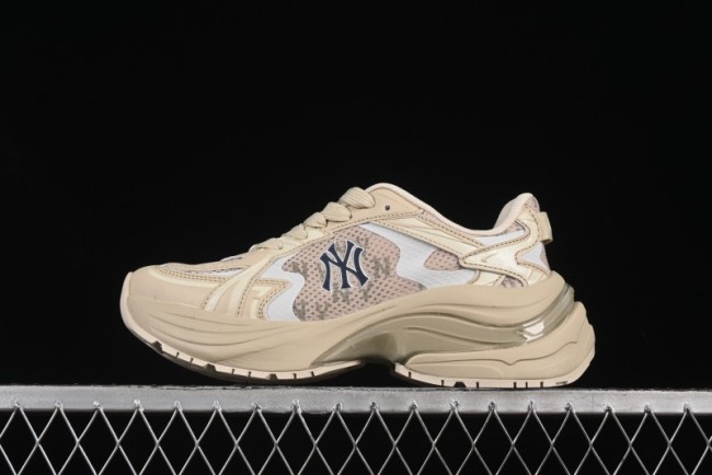 New York Yankees MLB Chunky Curve Runner Monogram Thick Sole Casual Running Shoes - 3ARNSPL5N50SAS