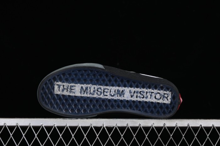 Vans Slip-On Classic Collaborative Hand-Painted Graffiti with Pink Accents and Crystal Outsole Checkerboard Slip-On - VN000CT5BPA 1