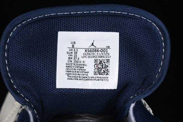 Nike Air Jordan 1 Low Stussy Collaboration - Grey Swoosh Retro Basketball Shoes - XS6086-001