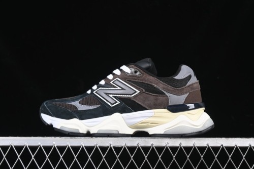 New Balance 9060 Retro Casual Running Shoes with ABZORB Cushioning Technology - U9060BRN
