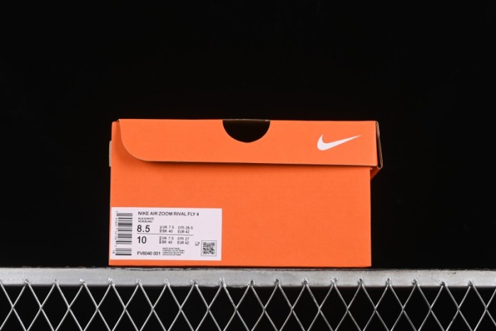 Nike Zoom Rival Fly 4 Lightweight Responsive Running Shoes with Flyknit and React Technology - FV6040-001