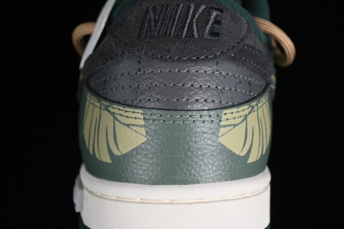 Nike Dunk Low Panda Prank Jungle Crossing - Green Wild Floating Abyss Beige Brown Green SB Lace-Up Low-Top Casual Skate Shoes - FD0350-133 1