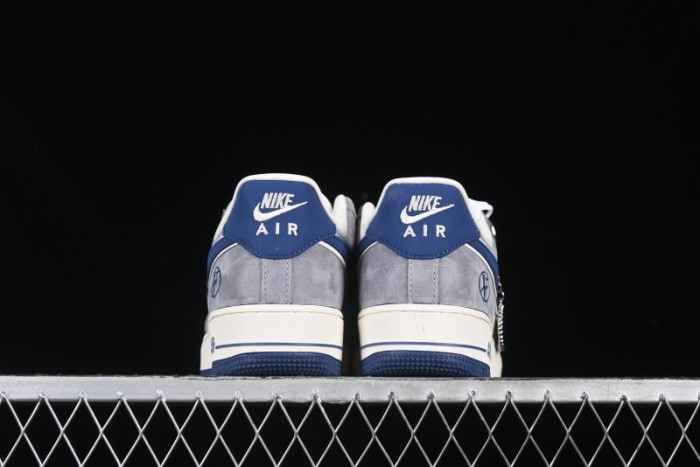 Nike Air Force 1 '07 Low Volon Bear Collaboration Blue Swoosh Casual Sneakers - KK1988-045