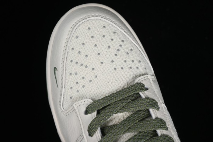 Nike SB Dunk Low Gucci Collaboration - Beige Green Woven Fabric Anniversary High-End Custom Low-Top Casual Skate Shoes - DQ1098-368 1