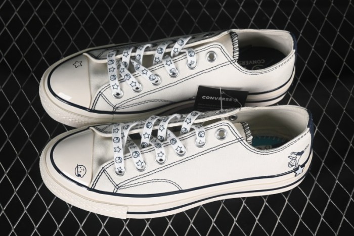 Converse Noritake x Chuck Taylor All Star 1970s Low Top Canvas Sneakers with Hand-Drawn Elements - A15788C