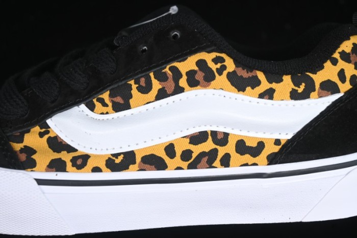 Vans Knu Skool Low Top Casual Sneakers in Leopard Print - VN000CR5CJK