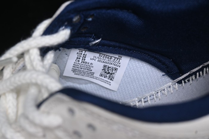 Nike SB Dunk Low Supreme x Stussy Triple Collaboration - Off White Navy Swoosh Anniversary High-End Custom Low-Top Casual Skate Shoes - SJ2068-271
