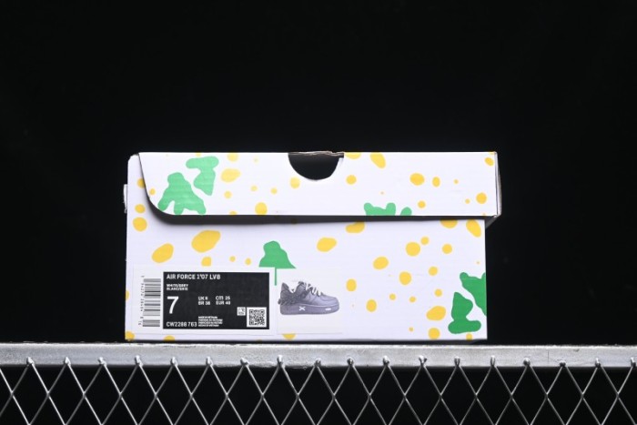 Nike Air Force 1 '07 Low Black Deconstructed Utility Casual Sneakers - CW2288-763