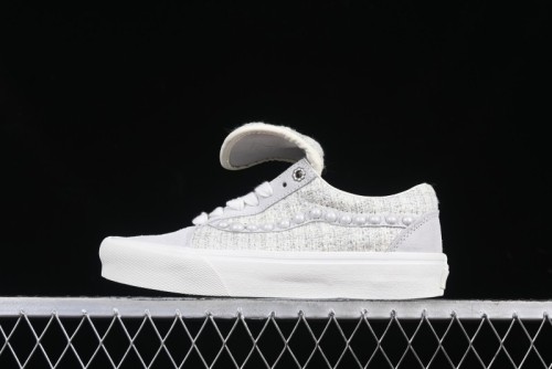 Vans Skool Ext Pearl White Low-Top Casual Skate Shoes - VN000EEMQC5