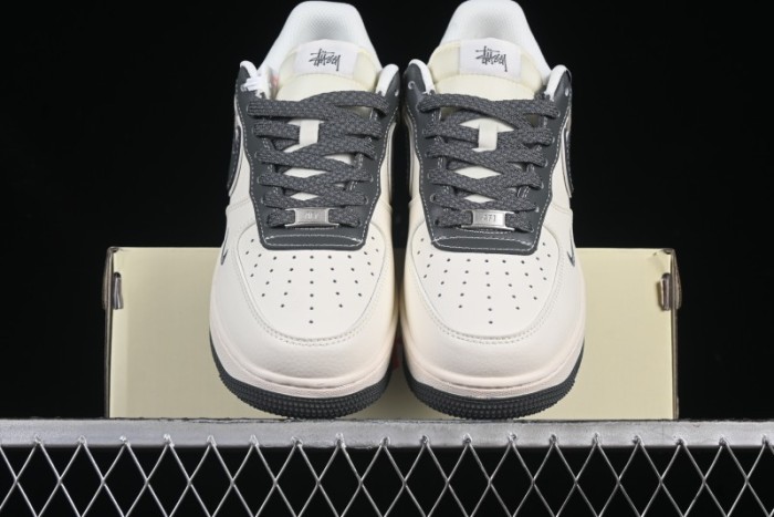 Nike Air Force 1 '07 Low Stussy Collaboration Granite Grey Low-Top Casual Sneakers - XZ6188-226