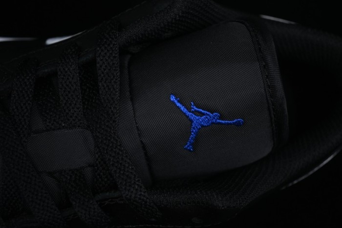 Nike Air Jordan 1 Low Retro Basketball Shoes Black Blue - 553558-042