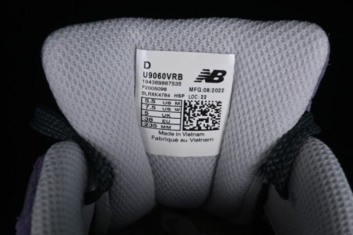 Joe Freshgoods x New Balance NB9060 Retro Casual Running Sneakers with ABZORB Cushioning - U9060VRB 1