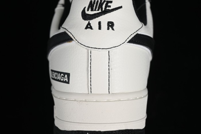 Balenciaga x Nike Air Force 1 '07 Low Triple Swoosh Beige Black Casual Shoes - FR0538-090 1