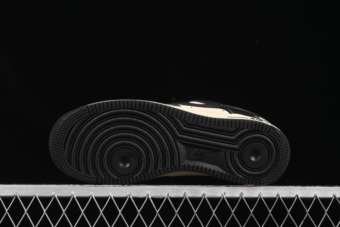 Nike Air Force 1 '07 Low Stussy Collaboration Beige Black Hemp Low-Top Casual Sneakers - XX3168-156