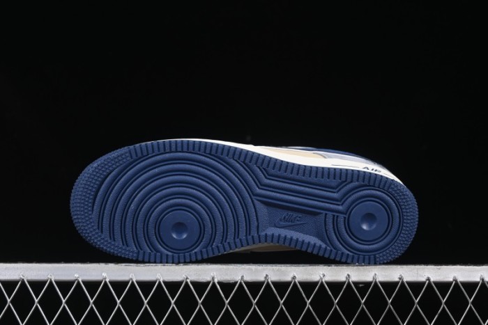 Nike Air Force 1 '07 Low Volon Bear Collaboration Blue Swoosh Casual Sneakers - KK1988-045