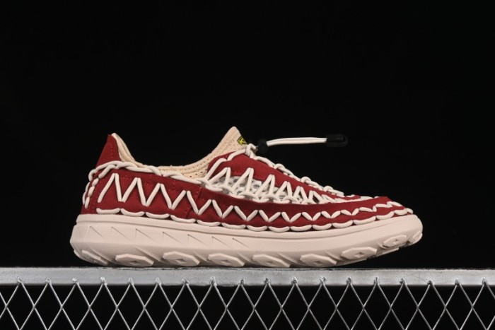 Keen Uneek Flat-M Woven Elastic Strap Outdoor Water Sports Sandals - 1014097 RED