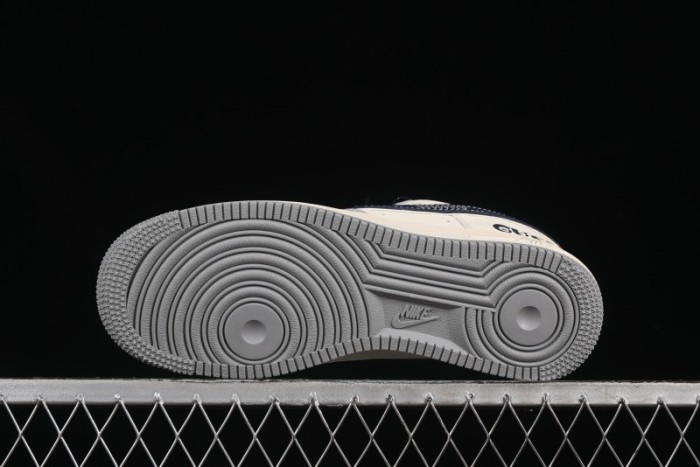 Nike Air Force 1 '07 Low Gucci Collaboration Grey Blue Swoosh Casual Sneakers - XS1958-543