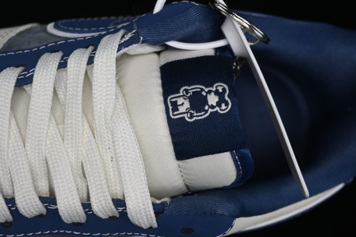 Nike Air Force 1 '07 Low Violent Bear Collaboration - Grey Beige Blue Low-Top Casual Sneakers - KK1988-017