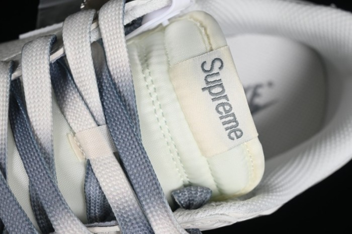 Supreme x Nike SB Dunk Low Anniversary Edition White Grey Customized Low-Top Casual Skate Shoes - BB8657-105 1