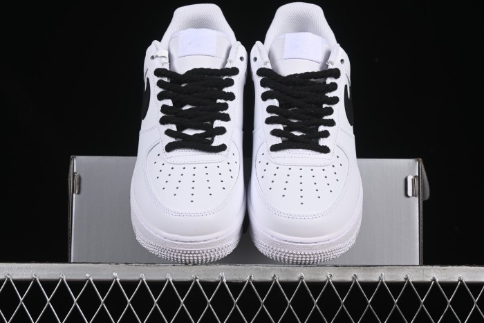 Nike Air Force 1 '07 Low White Black Hemp Casual Sneakers - ZH0316-072