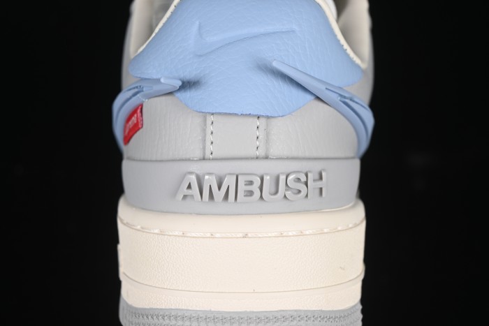 Nike Air Force 1'07 Low Supreme Collaboration Light Blue Swoosh Casual Sneakers - XS3464-577