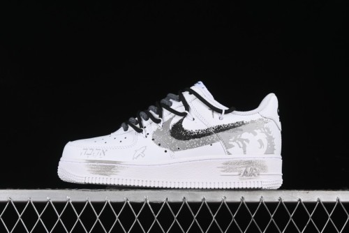 Nike Air Force 1 '07 Low Peace Dove Spray Custom Low-Top Casual Sneakers - ZH0316-031