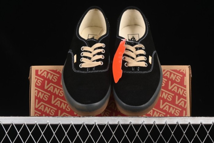 Vans Premium Authentic Suede Retro Sneakers with Translucent Rubber Sole - VN000CRQ6RJ