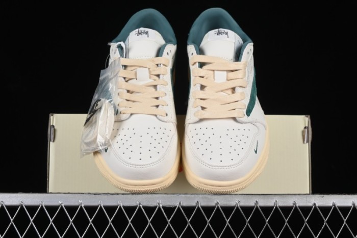 Nike Travis Scott x Fragment Design x Air Jordan 1 Low OG SP AJ1 Retro Sneakers with Unique Collaboration Details - YQ2088-669