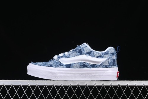 Vans Knu Skool Washed Tie-Dye Low-Top Casual Skate Shoes - VN000CS0239
