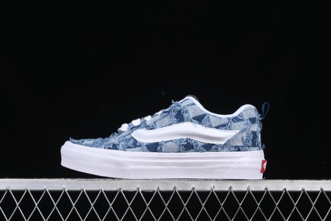 Vans Knu Skool Washed Tie-Dye Low-Top Casual Skate Shoes - VN000CS0239