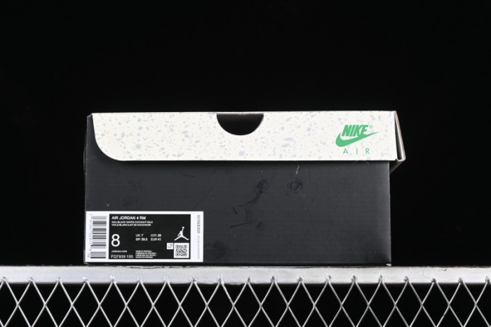 Nike Air Jordan 4 Remastered Sneakers in Black, Light Bone and Dark Grey - FQ7939-100